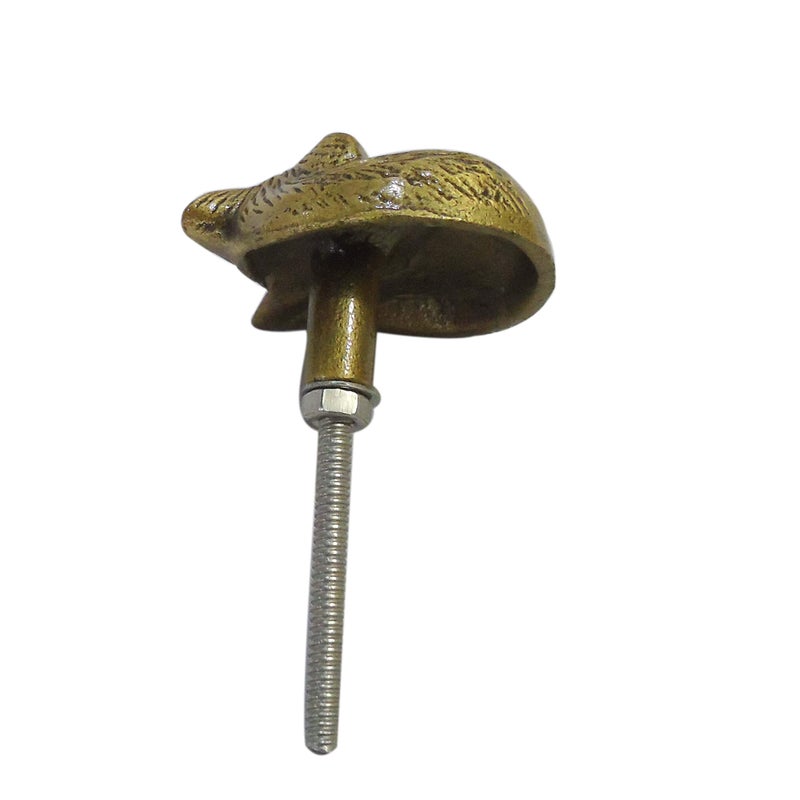 Perilla Home Set of 4 Antique Knobs - Decorative Sleeping Fox - Iron Artistic Designer Handles - for Cabinet Hardware Pulls, Interior, Cupboard, Dresser, Wardrobe and Drawer - Image 4